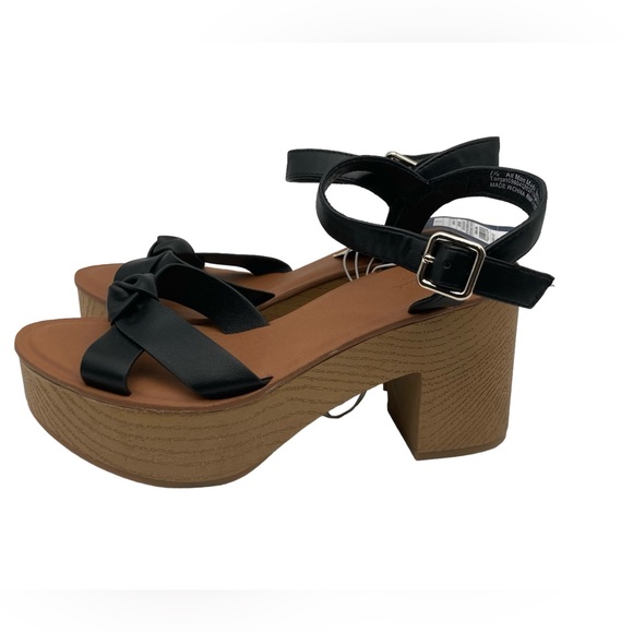 Universal Thread Valerie women’s black platform heel 7 1/2 - Picture 1 of 12